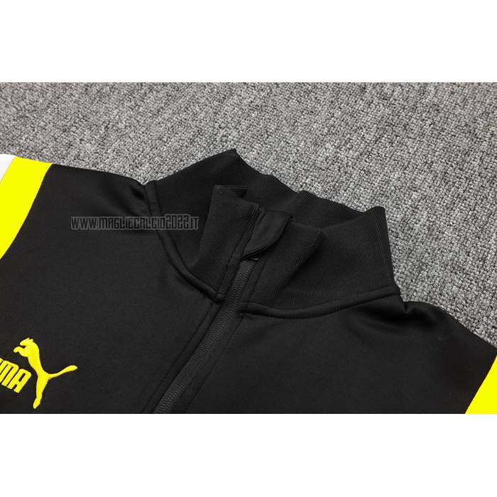 Tuta da Track de Giacca del Borussia Dortmund 2023-2024 Nero